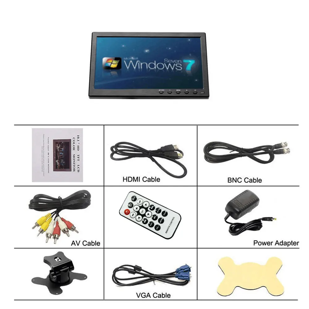 Podofo 10 1 &quotHD Автомобильный подголовник монитор ЖК дисплей HD цифровой Экран