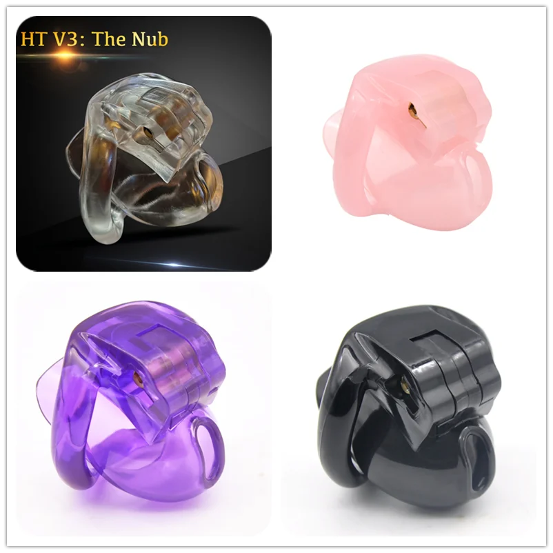 Nub из HT V3 мужское устройство верности с 4 кольцами на пенис пластиковая клетка для
