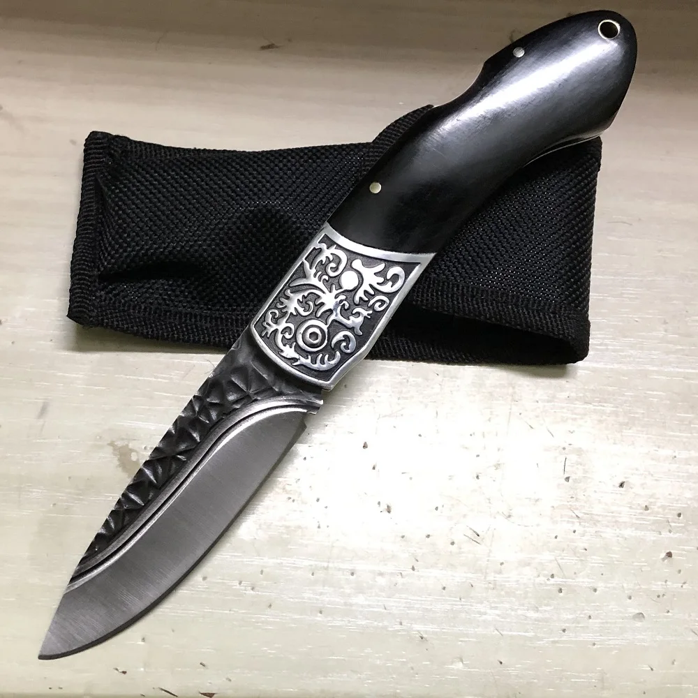 Походный складной карманный нож 210 мм тактический для выживания деревянная ручка