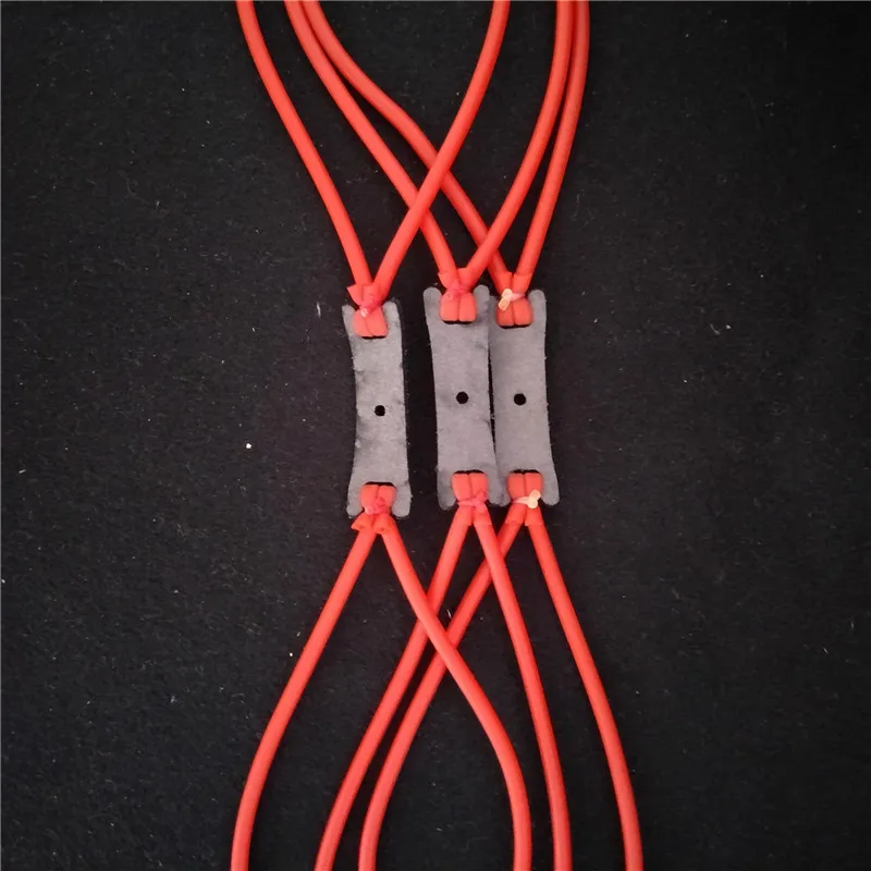 

25PCS Velocity Elastica elastic rubber band slingshot sling outdoor hunting natural latex catapult