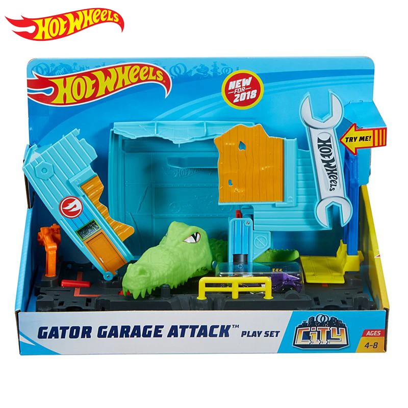 2018 новые горячие колеса Launch Challenge playset Carros модель трека CarsTrain детские пластиковые