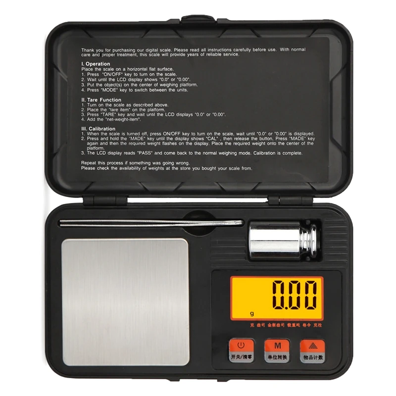 

High Precision Digital Portable Gold Sterling Silver Jewelry Scale Counting Scales Box Balance Weight Tweezers Tools