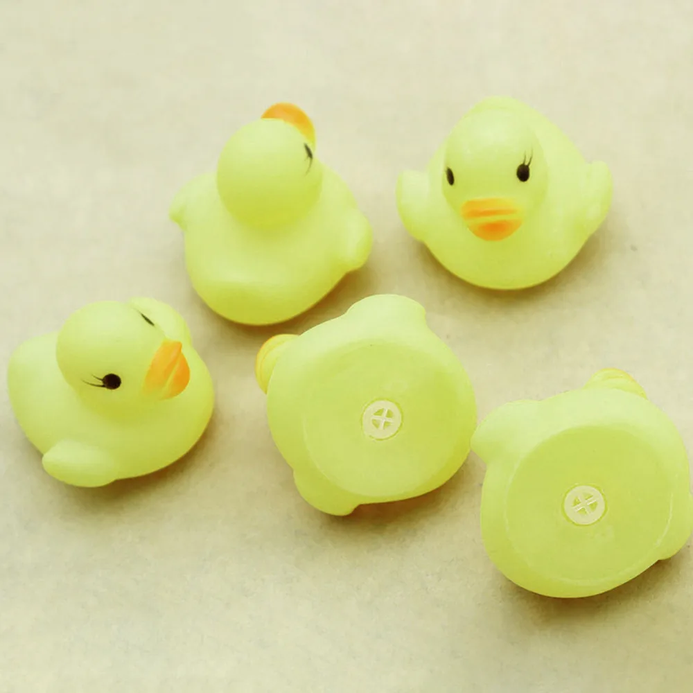 

ISHOWTIENDA 10pc Squeezing Call Rubber Ducky Duckie Baby Shower Birthday Favors Basen Dla Dzieci Beach Toys