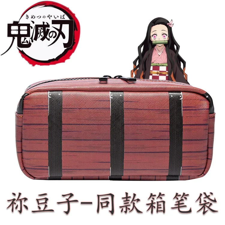 Kamado Nezuko Demon Slayer: Kimetsu No Yaiba коробка с рисунком карандаш косметичка для макияжа