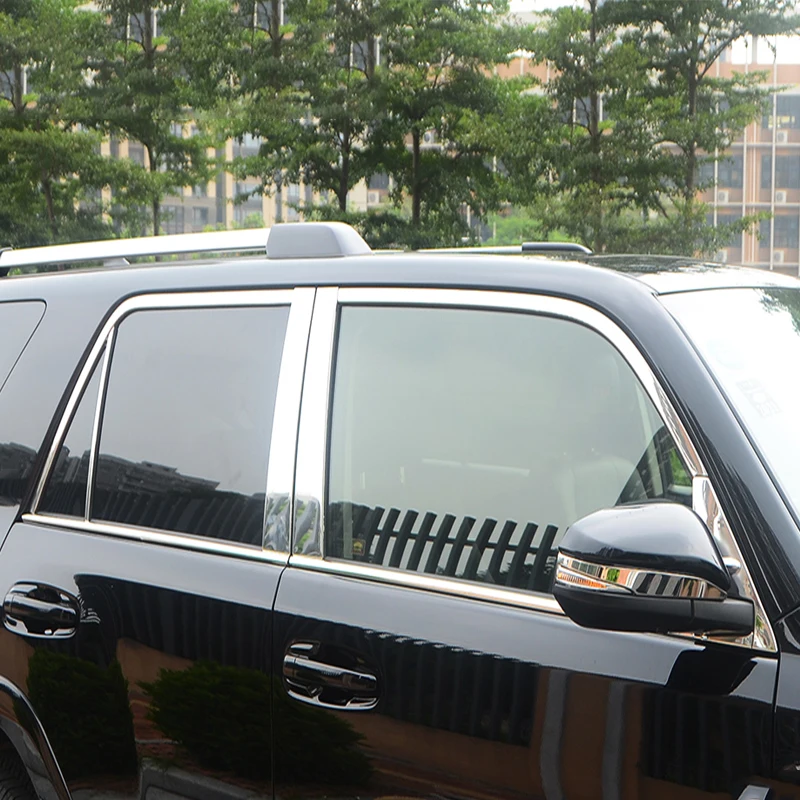 Suitable for Toyota 4runner car window trim car door chrome plated car window trim bright strip accessories