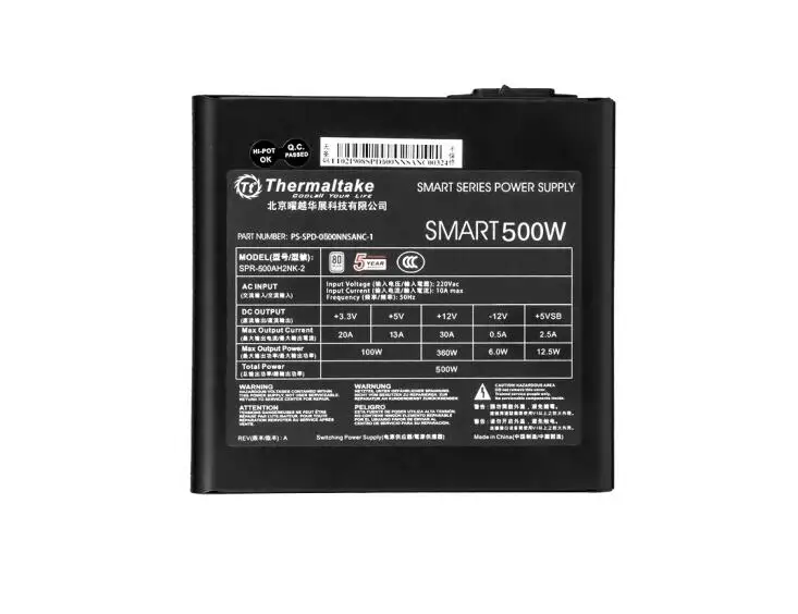 Блок питания для материнской платы компьютера Tt (Thermaltake) Smart S 400 Вт/500 Вт/600 Вт/700 Вт