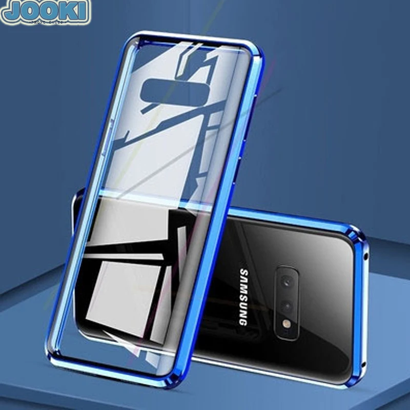 A70 алюминиевая рамка магнит защитный чехол для samsung Galaxy A40 металлический бампер чехол для samsung Galaxy A50 бампер чехол