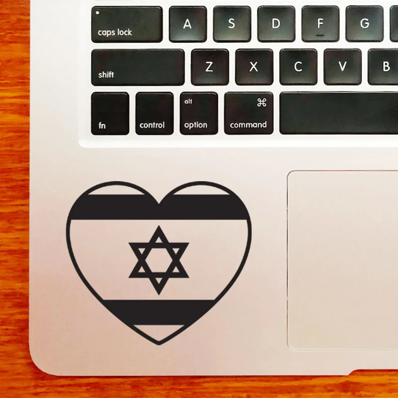 

Israel Star Heart Laptop Sticker for MacBook Pro16" Air Retina 11 12 13 15 inch Mac Book 14" Notebook Skin Vinyl Trackpad Decal