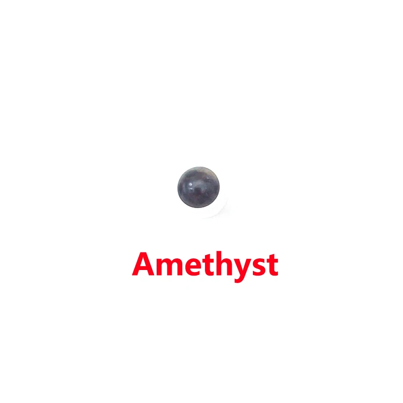 Amethyst 1 шт. ролик с натуральным драгоценным камнем 1 мл 2 мл 3 мл 5 мл ролик с эфирным маслом для духов на тонких стеклянных бутылках - Цвет: Amethyst