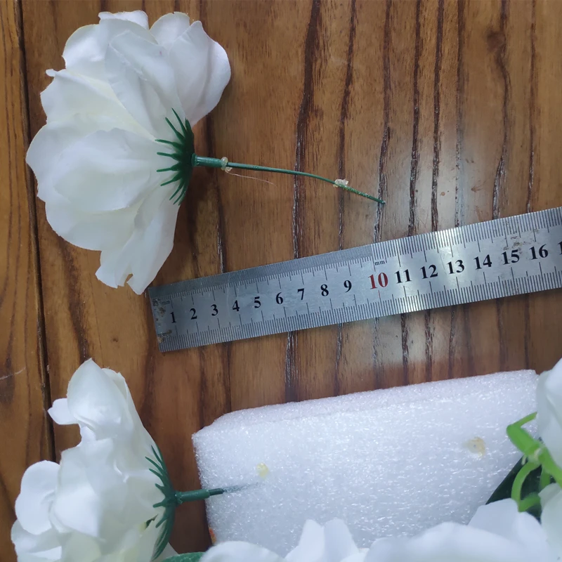 2 шт./лот 1 метр искусственные цветы ряд Свадебный декор цветок стена арочная