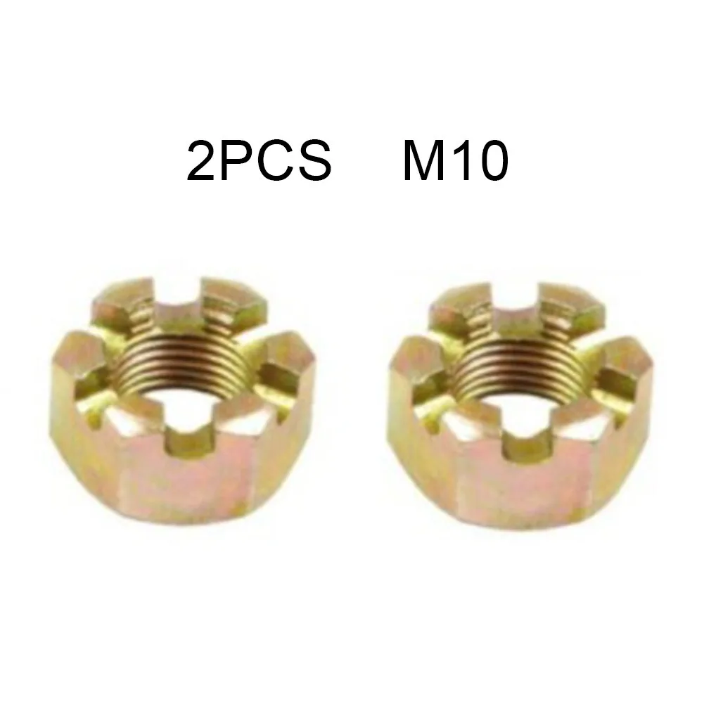 

2x Castle Axle Nut M10 M12 M14 M16 M20 ATV 20cc 125cc Tao 1.25 1.50 Outdoor Cycling Electric Scooters Accessories Tools Parts