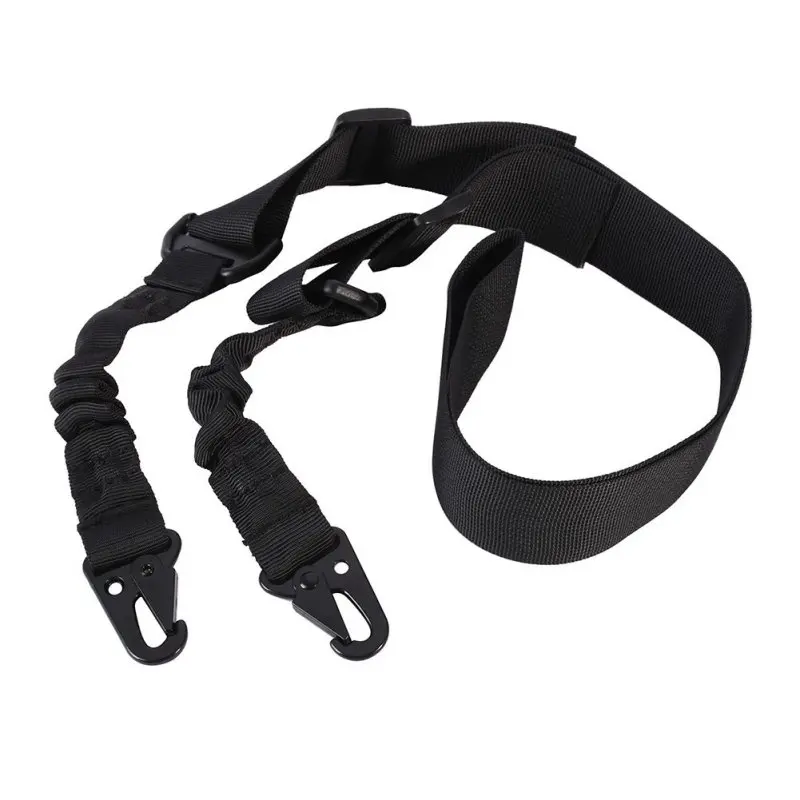 

Two Point Tactical Rifle Sling Nylon Multi-function Adjustable Hunting Gun Strap Outdoor Airsoft Mount Bungee System Kit CY1