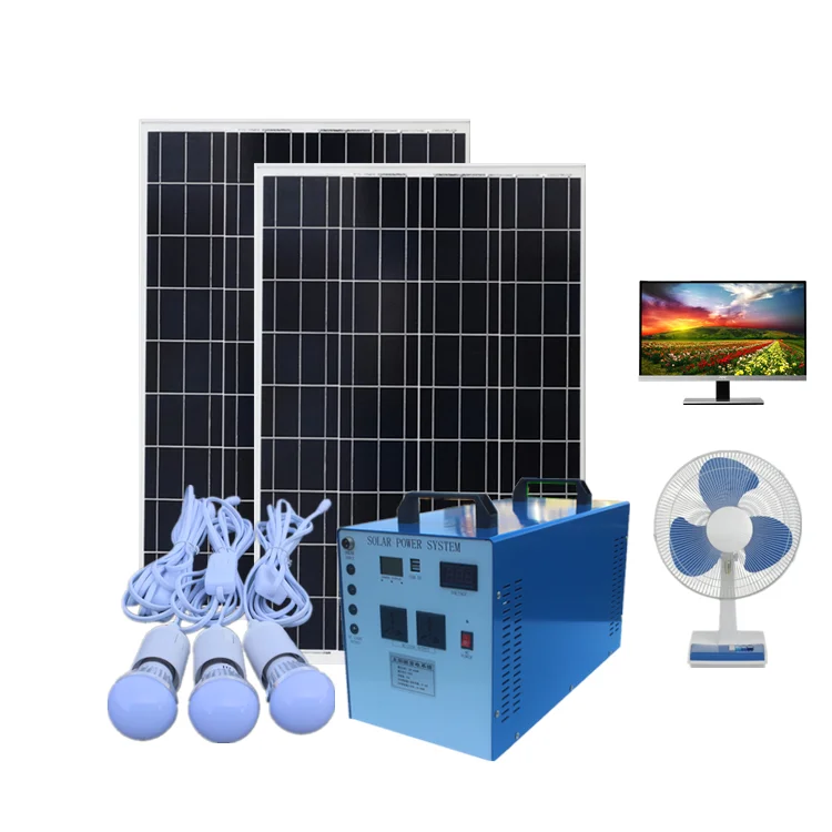 

Farm household portable solar generator complete set of battery panel kit use lighting 12V LCD TV phone charging Bread machine