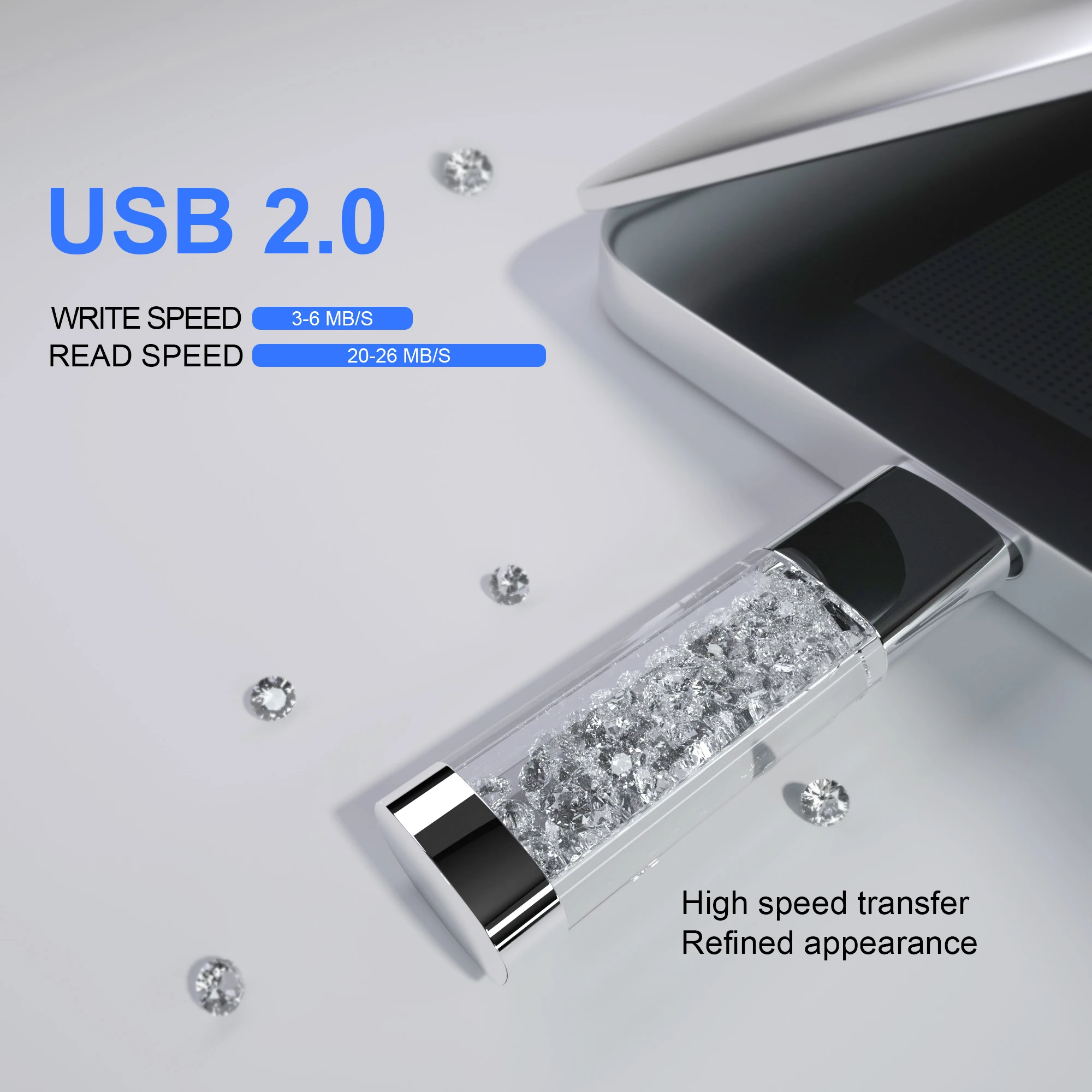 Usb флеш накопитель Techkey 4 64 Гб с кристаллами|USB флэш-накопители| |