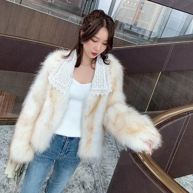 Новинка Осень зима 2020 пальто из искусственного меха женская модная куртка с