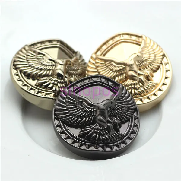 Золотой Блейзер на пуговицах с рисунком орла высококачественный мужской костюм