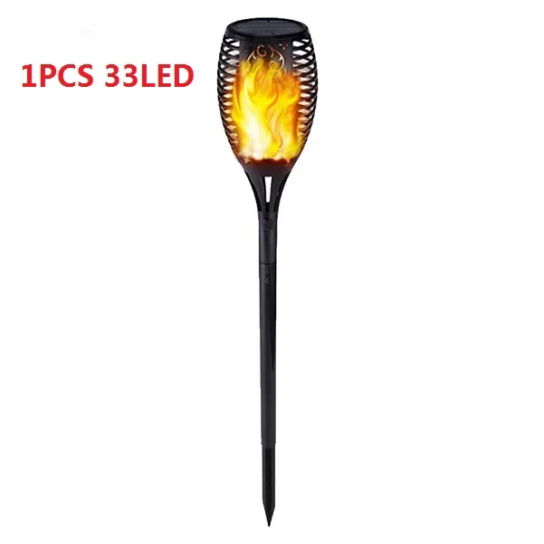1PCS 33LED 33/72 светодиодный светильник на солнечной батарее, светодиодный светильник для украшения сада, мерцающий IP65 Водонепроницаемый ландшафтный светильник, светильник для газона, дорожка, светильник, фонарь светильник - Испускаемый цвет: 1PCS 33LED