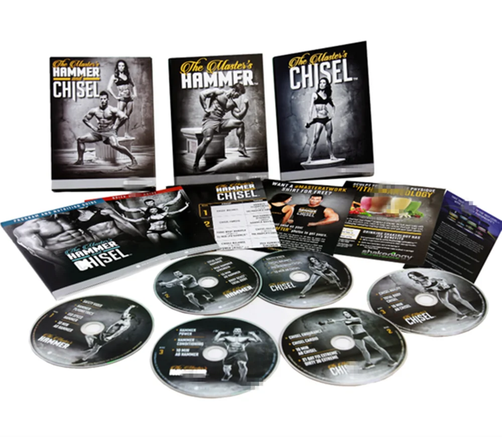 Набор DVD проигрывателей с молотком мастера и долотом от Beachbody 7 новый