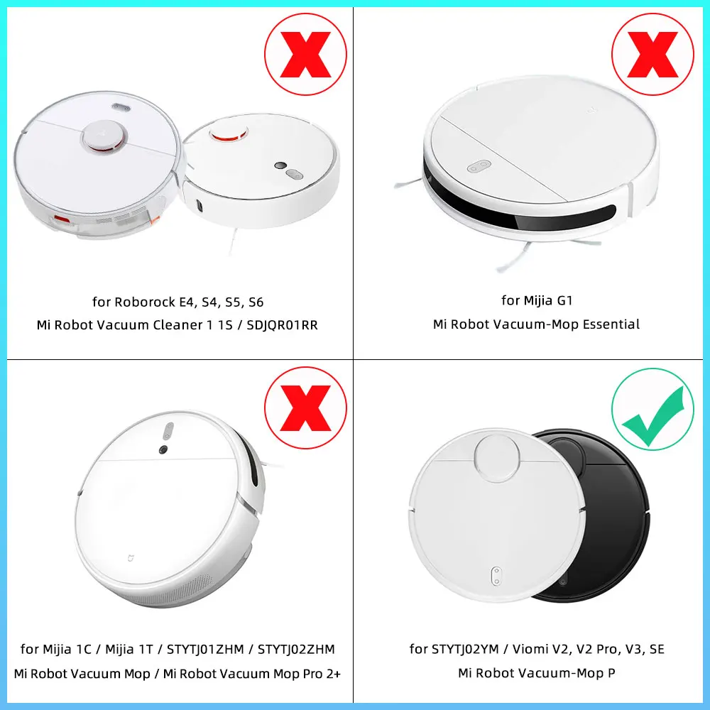 Main Side Brush Hepa-Filter Mop-Cloth for Conga 3290 3490 Xiaomi Mijia LDS STYJ02YM Viomi V2 Pro V3 Robot Vacuum Cleaner Parts | Бытовая