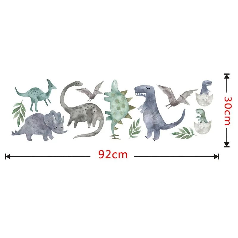

Dinosaur Wall Sticker Cartoon PVC Wallpaper for Kids Room Home Decor Living Room Decoration DIY Posters Wall Decals