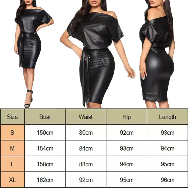 Новое Стильное женское платье черное облегающее мини-платье из искусственной