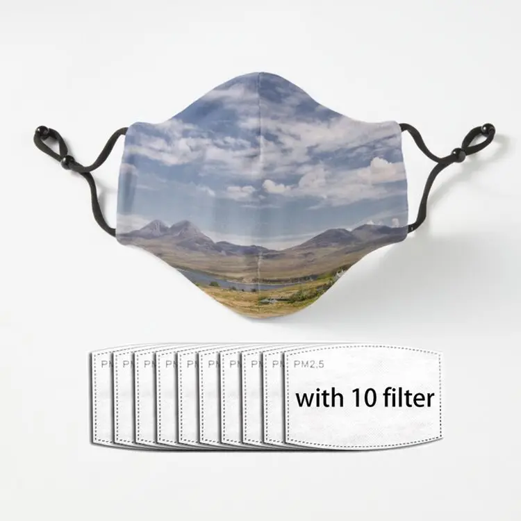 

Jura from the Road to Bunnahabhain Adult Facial Mask Dust Reusable Polyester Face Mouth Mask