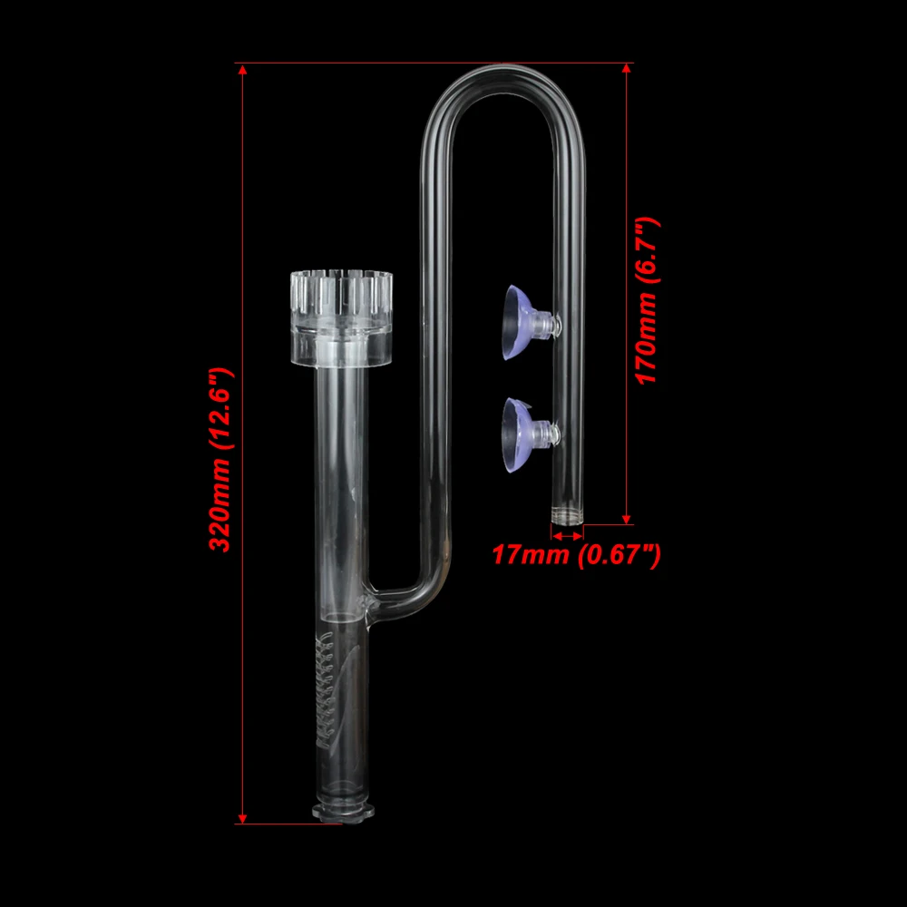 Inflow Skimmer-17mm Senzeal аквариум Стекло Лилия Мак спин трубы фильтр трубка с зажимом потока и оттока поверхности скиммер аквариум фильтр - Цвет: Inflow Skimmer-17mm