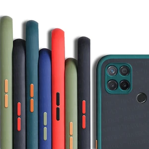 for realme c21 case for oppo realme c21 cover transparent shockproof tpu bumper matte ultra thin armor phone case realme c21 free global shipping