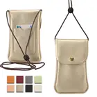 Универсальный кожаный чехол-кошелек с наплечным карманом для сотового телефона, чехол с шейным ремешком для Samsung, для iPhone 11 Pro Max, для Huawei