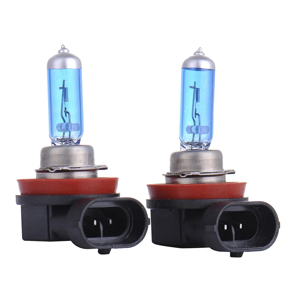 

2Pcs Set Car Headlight H11 6000K Xenon Gas Halogen Light White Lamp 100W New