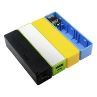 usb mobile power bank case kit without 18650 battery charger diy box whitebluegreenyellowpinkblack