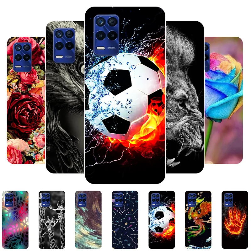 

For Realme 8S 5G Case Football Soft Silicone Back Case For OPPO Realme 8S 5G RMX3381 Phone Cover for Realme8S 8 S 5G etui Bumper