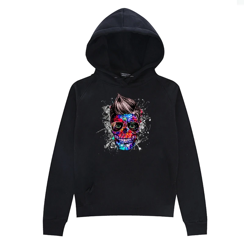 Prajna панк череп железо на переводах винил теплопередача нашивках для одежды