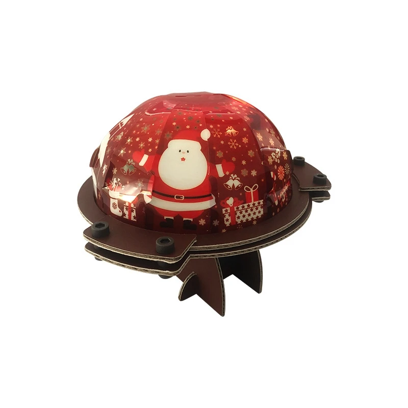 

DIY Christmas embly Snowflake Projector Night Light Toys Children Art Crafts With Music Box for Kids Birthday Gift