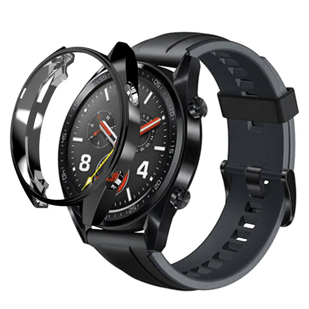 ТПУ Смарт-часы защитный чехол для huawei Watch GT 46 мм защитная рамка Smartwatch аксессуары с защитой экрана# H15