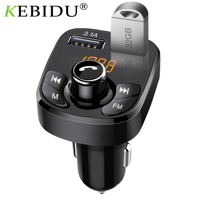 Автомобильное зарядное устройство KEBIDU автомобильный комплект Bluetooth 5 0 FM