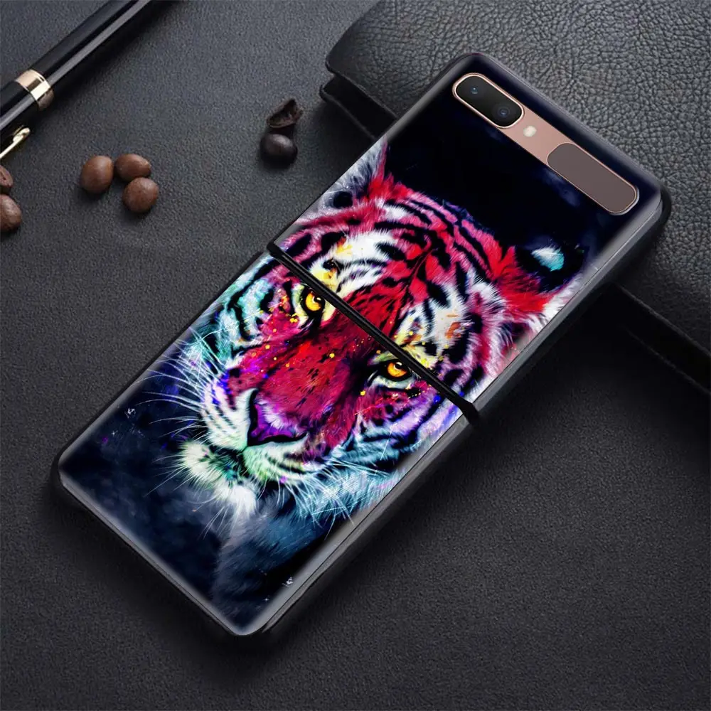 

Wolf, Tiger, Leopard, Lion For Samsung Galaxy Z flip Case Slim Protective Shockproof Hard Cover Skin Smartphone Accessories