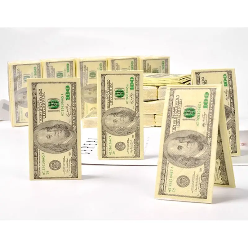 8 упаковок бумажные салфетки для лица 100 долларов|Бумажные столовые салфетки| |