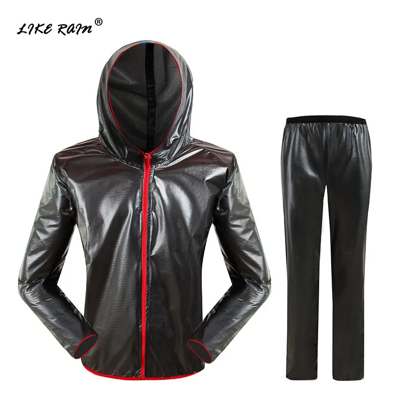 

LIKE RAIN Waterproof Raincoat Men Outdoor Riding Rain Suit Women Fashion Windproof Rainwear Rain Jacket Motorcycle Raincoat RC01