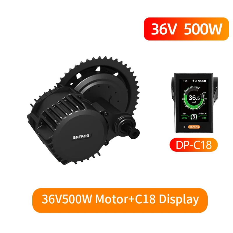 Bafang BBS02B 36 в 500 Вт среднемоторный привод 8fun BBS02 велосипед электрический e велосипед конверсионный комплект центральный двигатель eBike часть eBike Середина - Цвет: 36V500W Motor C18