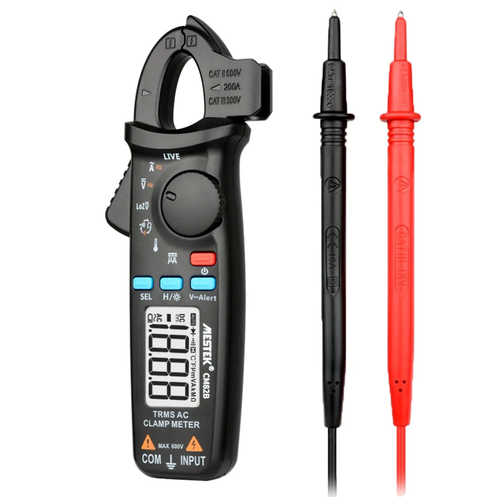CM82B MESTEK CM82C Мини цифровой токоизмерительный прибор тестер мультиметр клещи AC DC сопротивление напряжения измерительные инструменты - Цвет: CM82B