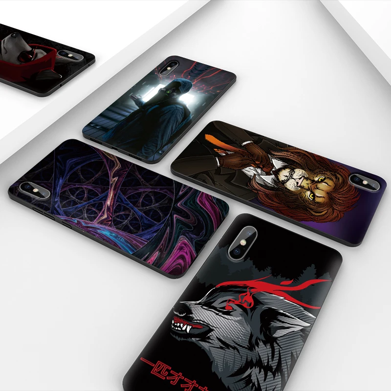 Silicon phone Case For Samsung S8 S9 Plus Cases Cover S8Plus S9plus Phone shell full 360 protective black animal | Мобильные