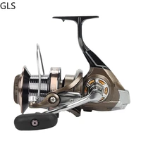 2022 new cts 9000 10000 12000 series long shot spinning fishing wheel soft rubber grip 141bb 4 01 gear ratio fishing coil