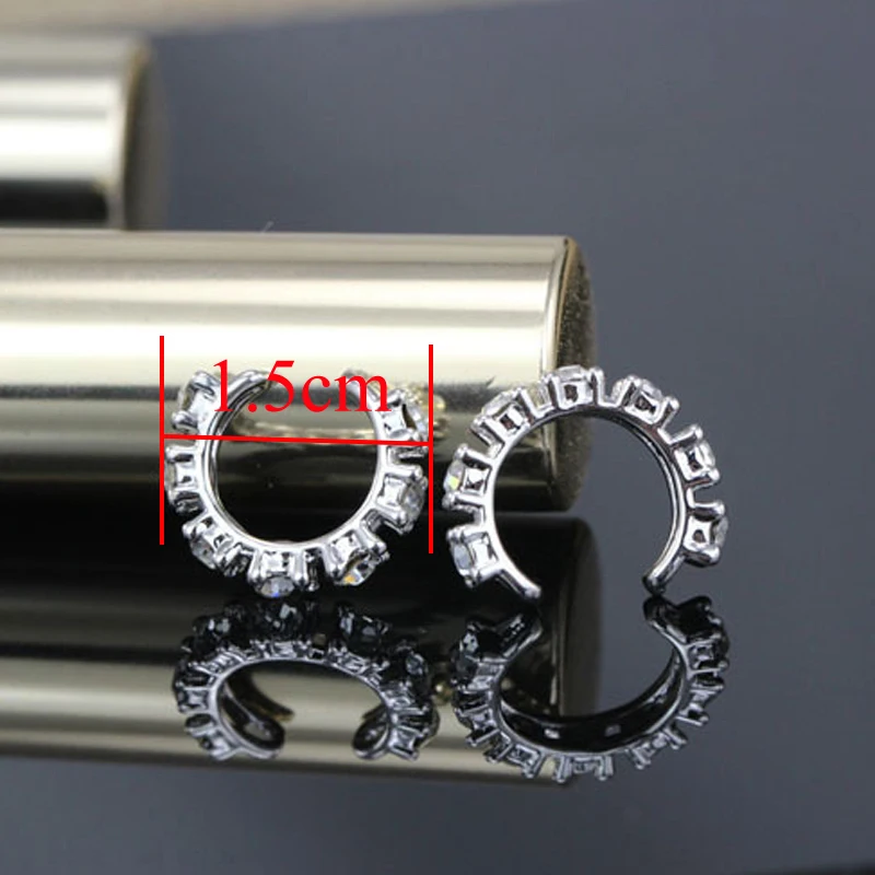 1 шт. модное женское очаровательное хрустальное кольцо Серьги Геометрические