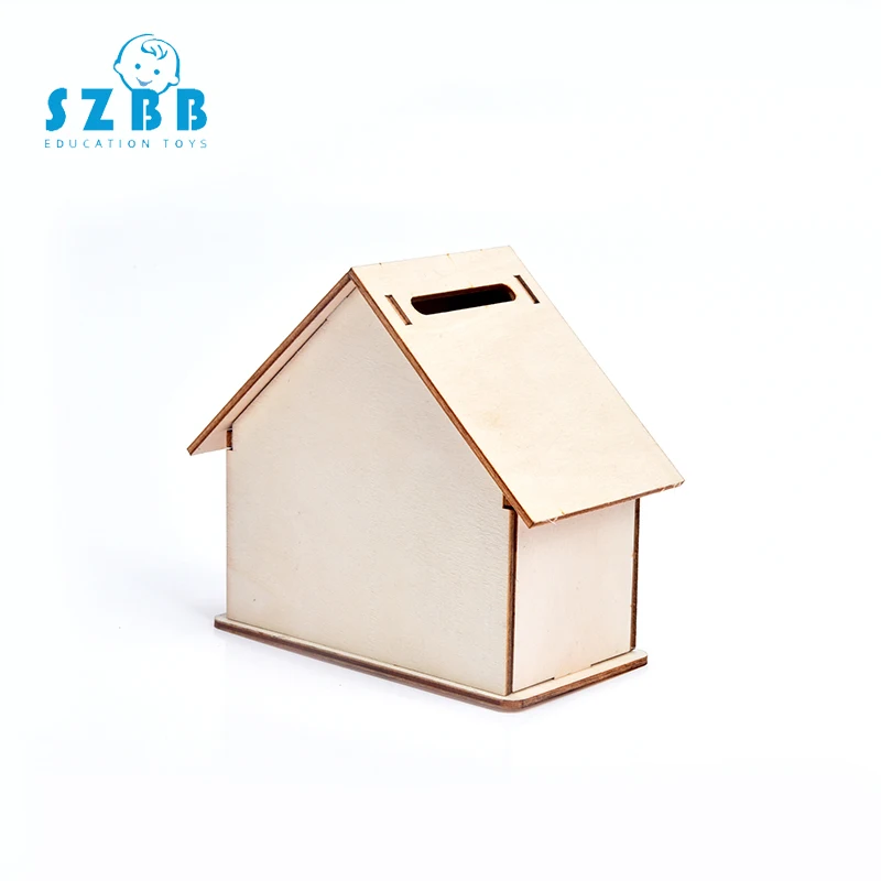 SZ Паровая деревянная игрушка для рисования краски заготовка денежный горшок