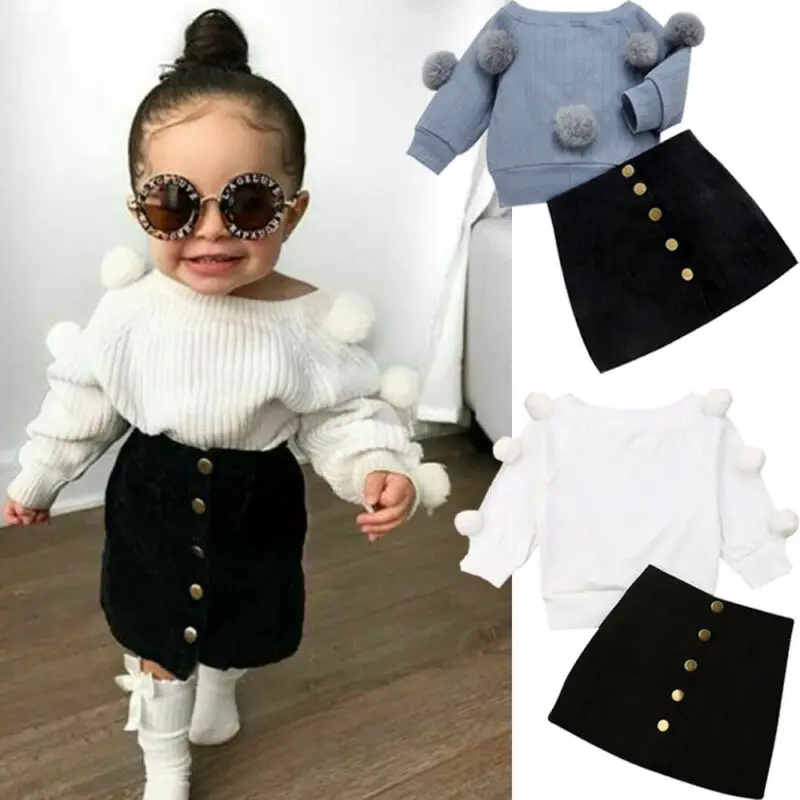 Emmababy Бесплатная доставка 1-6 лет комплекты одежды для девочек с длинными рукавами