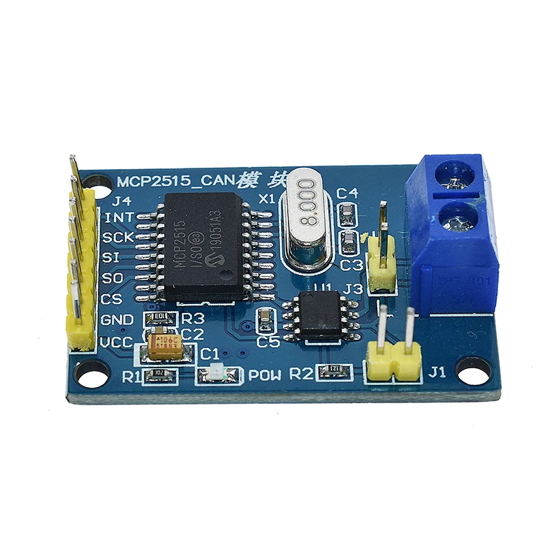 WAVGAT MCP2515 CAN шина Модуль платы TJA1050 приемник SPI для 51 MCU контроллер рычага