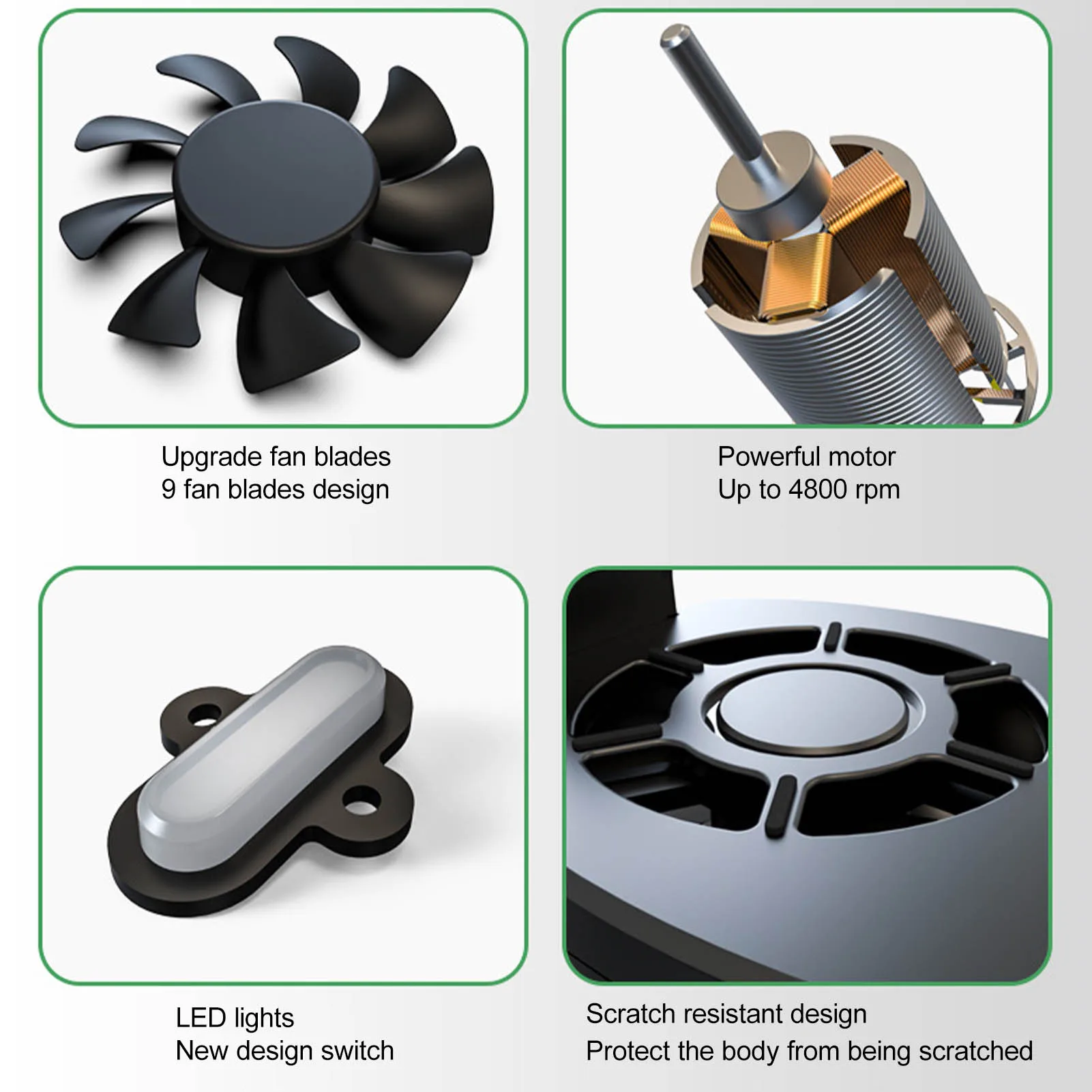 Универсальный строительный охлаждающий вентилятор F13 полупроводниковый