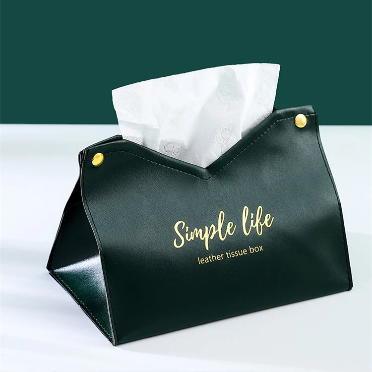 

Chic Tissue Case Box Container PU Leather Home Car Towel Napkin Papers Dispenser Holder Box Case Table Decoration