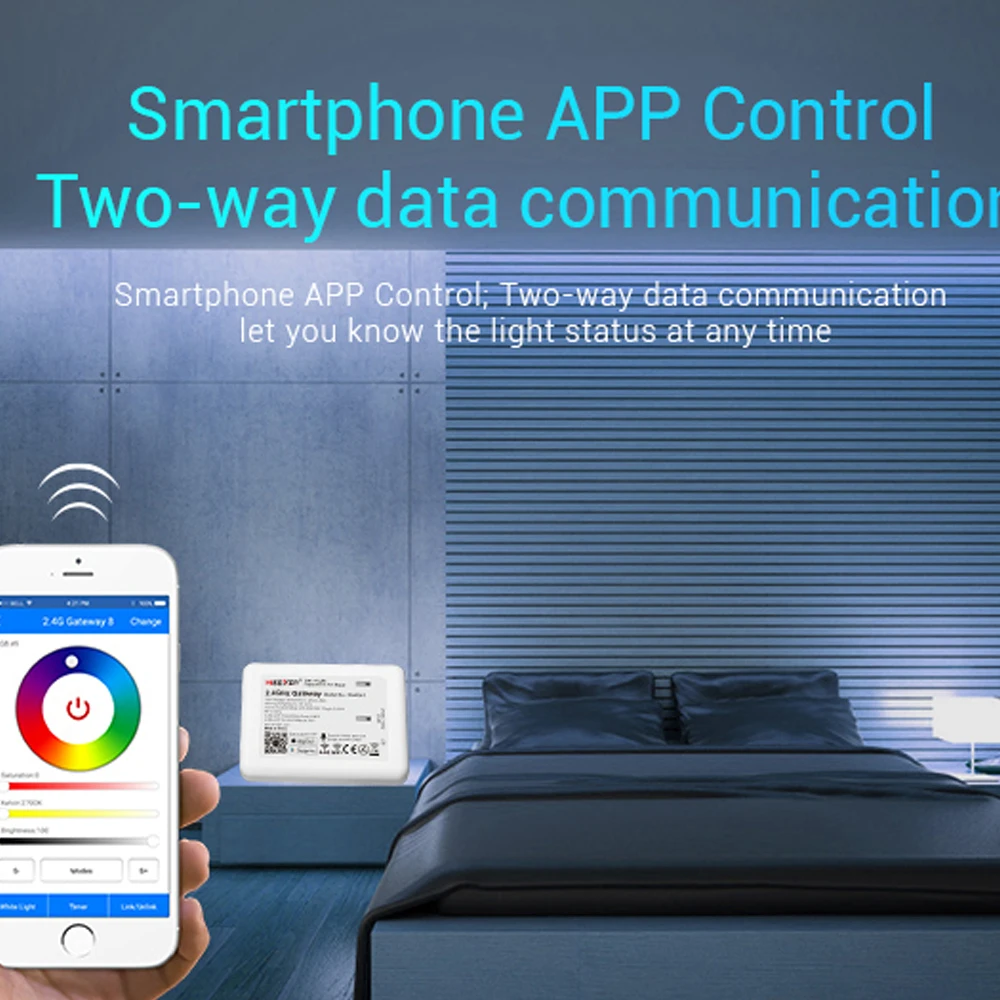 Голосовой пульт дистанционного управления milight Wi-Fi 5 В iOS Android Amazon Alexa совместим со